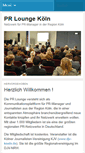Mobile Screenshot of pr-lounge-koeln.de